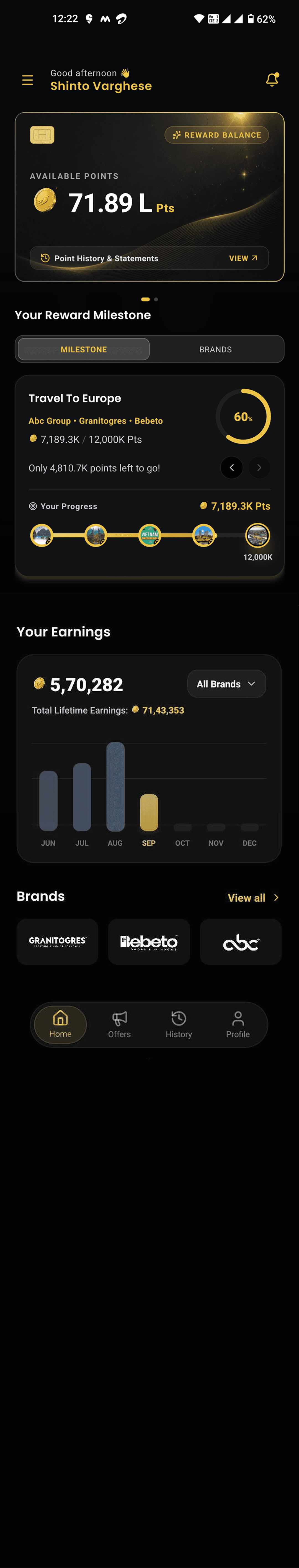 Full Kashpr app interface showing transactions and budget overview